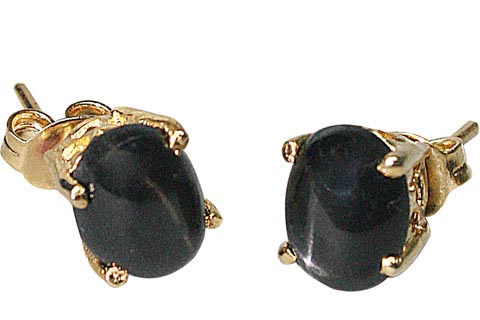 SKU 9920 - a Onyx earrings Jewelry Design image