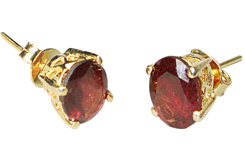 SKU 9925 - a Garnet earrings Jewelry Design image