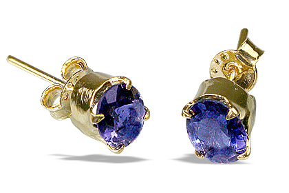 SKU 9958 - a Iolite earrings Jewelry Design image