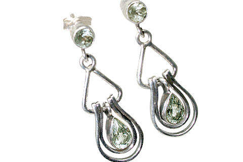 SKU 9988 - a Aquamarine earrings Jewelry Design image