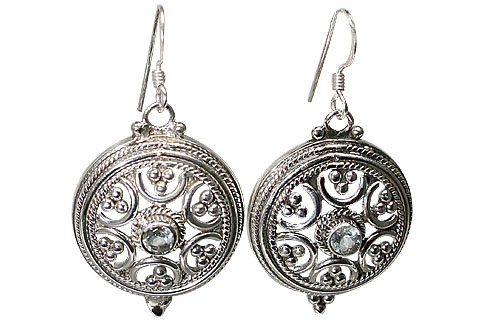 SKU 9989 - a Aquamarine earrings Jewelry Design image