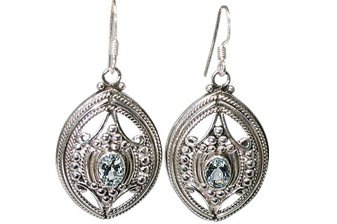 SKU 9996 - a Aquamarine earrings Jewelry Design image