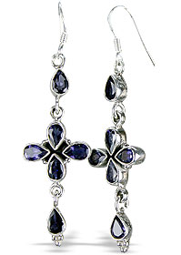 unique Iolite Earrings Jewelry