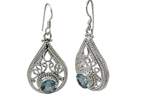 unique Blue Topaz earrings Jewelry