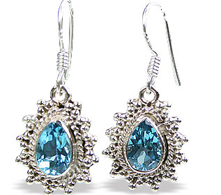 unique Blue Topaz earrings Jewelry