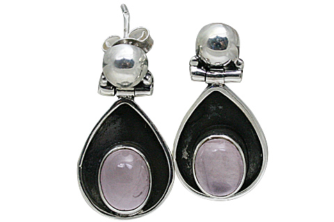 unique Rose quartz earrings Jewelry for design 10811.jpg