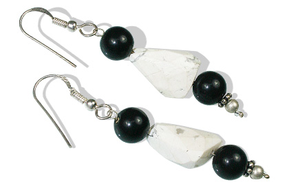 unique howlite earrings Jewelry