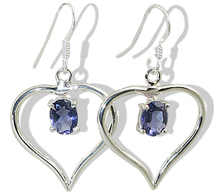 unique Iolite earrings Jewelry