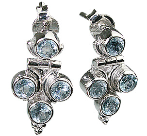 unique Blue topaz earrings Jewelry