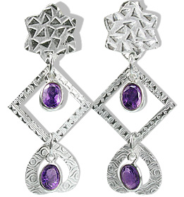 unique Amethyst earrings Jewelry