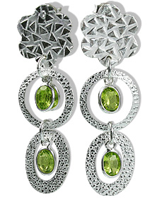 unique Peridot earrings Jewelry