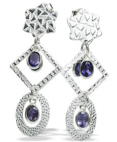 unique Iolite earrings Jewelry