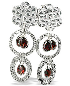 unique Garnet earrings Jewelry