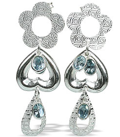 unique Blue topaz earrings Jewelry