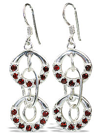 unique Garnet earrings Jewelry