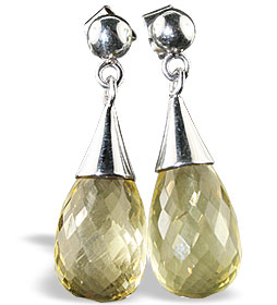 unique Lemon Quartz earrings Jewelry