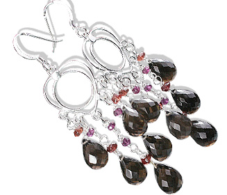 unique Smoky Quartz earrings Jewelry