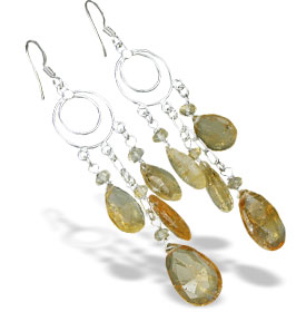 unique Citrine earrings Jewelry