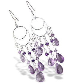 unique Amethyst Earrings Jewelry