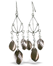 unique Smoky Quartz earrings Jewelry