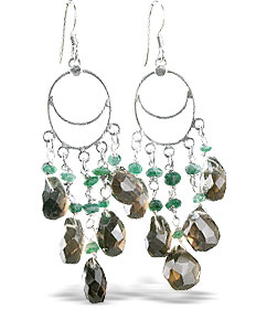 unique Smoky Quartz earrings Jewelry