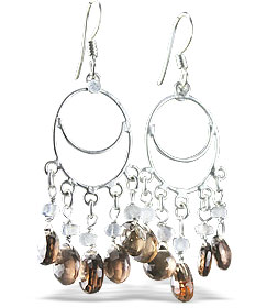 unique Smoky Quartz earrings Jewelry