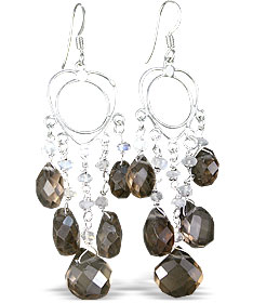 unique Smoky Quartz earrings Jewelry