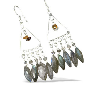 unique Labradorite Earrings Jewelry