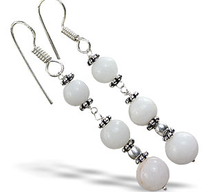 unique Snow Quartz earrings Jewelry