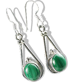 unique Malachite Earrings Jewelry