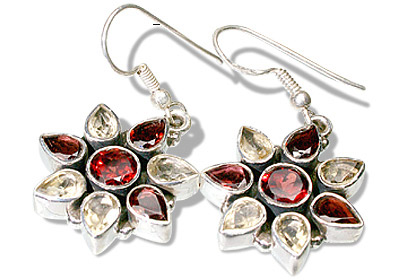 unique Garnet Earrings Jewelry