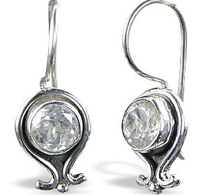 unique White topaz Earrings Jewelry