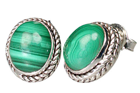 unique Malachite earrings Jewelry