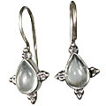 10012: blue aquamarine  drop earrings