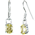 Design 10055: yellow lemon quartz earrings