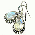 Design 10063: blue moonstone earrings