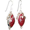 10135: Red ruby earrings