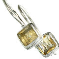 10413: Yellow citrine earrings