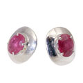 10606: Pink ruby earrings