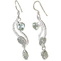 green amethyst earrings