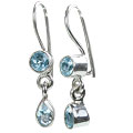 Design 10715: blue blue topaz earrings