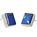 10769: Blue lapis lazuli  post earrings