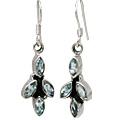 Design 10783: blue aquamarine earrings