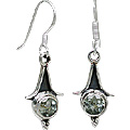 Design 10877: green green amethyst earrings