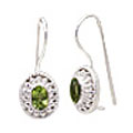 Design 11364: green peridot estate earrings