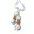 11510: orange,brown,white magnesite earrings