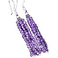 Design 11845: purple amethyst multistrand earrings