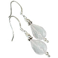 11873: pink rose quartz earrings