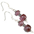 11879: Pink ruby earrings