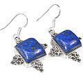 11963: Blue lapis lazuli  american-southwest earrings